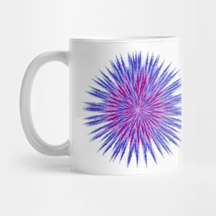 Trendy Shades: Blue & Violet Tie-Dye Mug